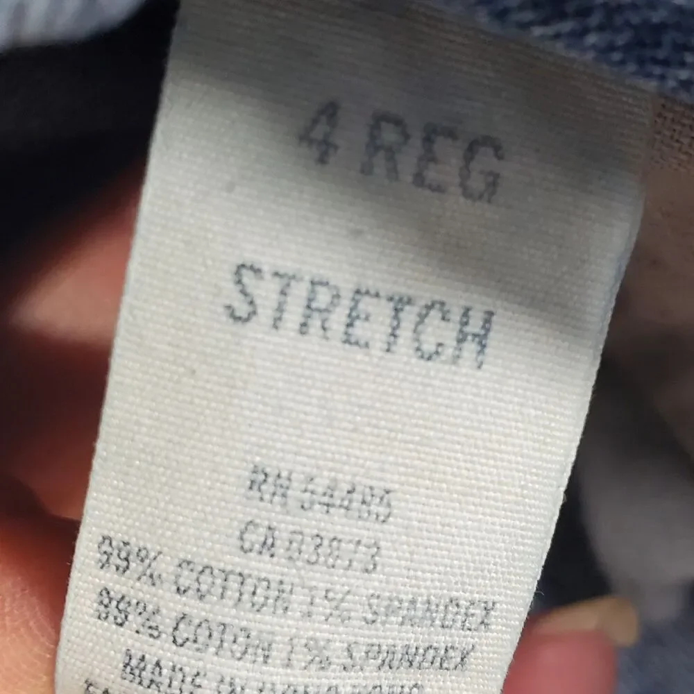 American Eagle Jeans Womens Size 4 Regular Stretch Skinny Flare Blue